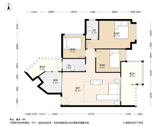 合峰东岸名苑户型图