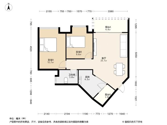 华夏中央广场户型图