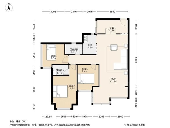 合峰东岸名苑户型图