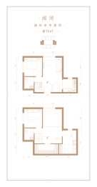 首创天阅公馆3室3厅1厨2卫建面70.00㎡