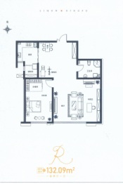 利群·鼎府1室2厅1厨1卫建面132.09㎡