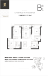 建面约128平米户型