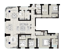 中冶盛世滨江—锦绣天玺6室3厅1厨5卫建面380.00㎡