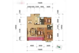 美景和府3室2厅1厨2卫建面116.11㎡