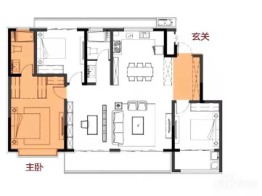 崇德园3室2厅1厨2卫建面152.00㎡