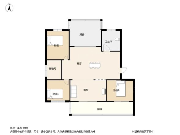天勤花苑户型图