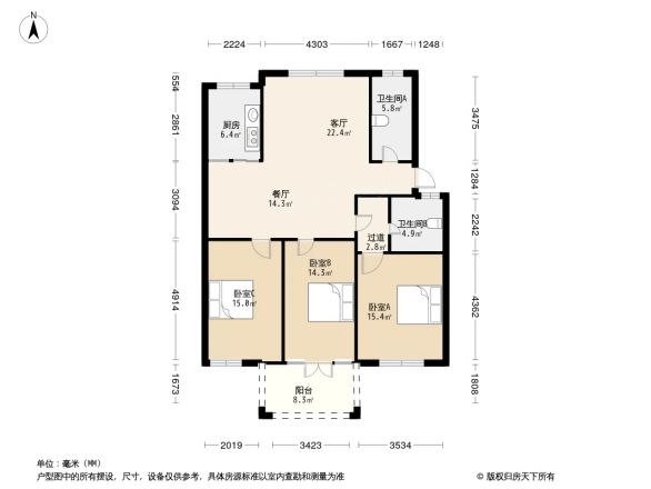 卧龙山水绿都户型图