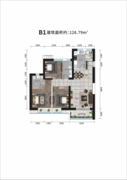 秦州印象·福居3室2厅1厨2卫建面126.79㎡