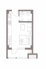 和润一方城1室1厅1卫建面42.00㎡