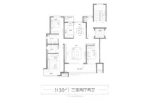 民生·城市领秀136㎡三室两厅两卫