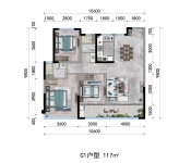 户型117㎡