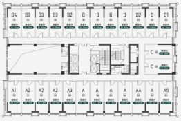 保利天珺1室1厅1厨1卫建面41.00㎡