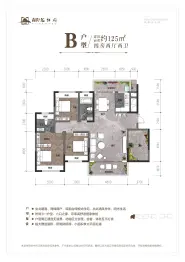 森腾·名仕府4室2厅1厨2卫建面125.00㎡