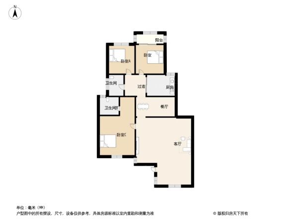 毕加索花园户型图