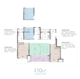 新城云图时光3室2厅1厨2卫建面110.00㎡