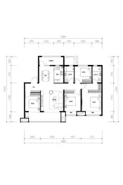 融创未来壹号4室2厅1厨2卫建面141.00㎡