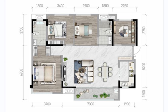 新城德商·蓉御天骄户型图