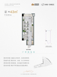 绿地空港GIC建面43.00㎡