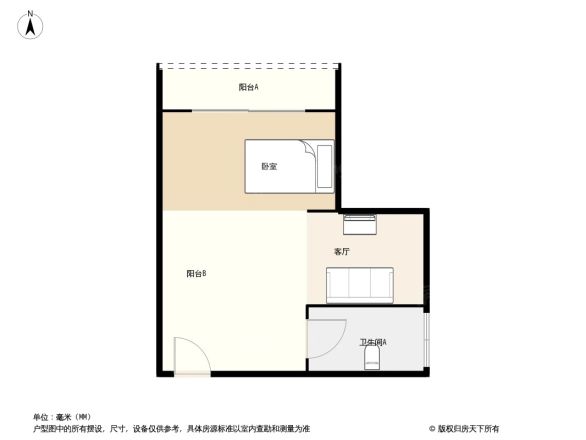 雄盛王府广场户型图