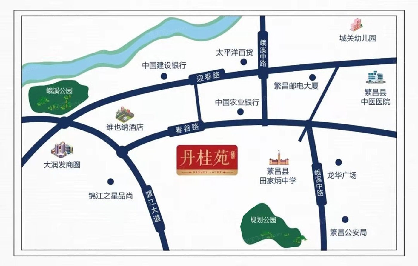 丹桂苑交通图