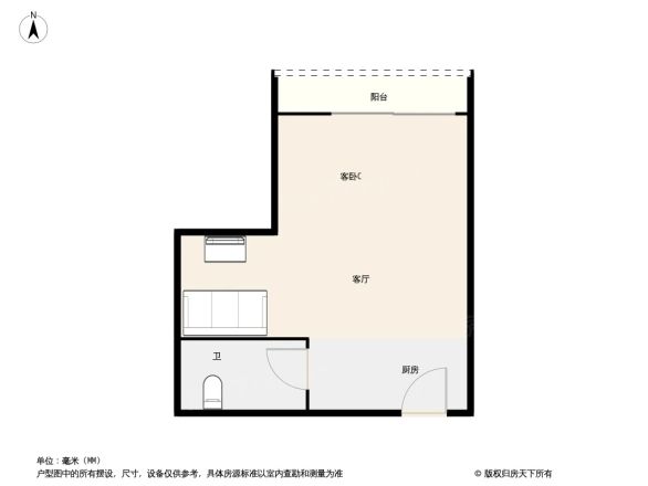 雄盛王府广场户型图