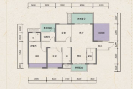 路桥·观江府3室2厅1厨2卫建面128.00㎡