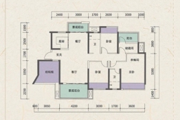 路桥·观江府3室2厅1厨2卫建面127.00㎡