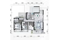 120户型3房2卫