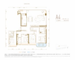 新希望天府锦麟壹品4室2厅1厨3卫建面203.00㎡