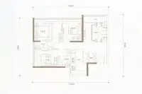 D户型115方4室2厅2卫1厨