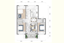 锦绣华府3室2厅1厨1卫建面96.00㎡