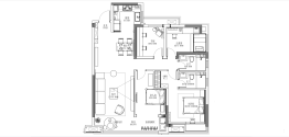 金茂越秀·雨花金茂智慧科学城4室1厅1厨2卫建面120.00㎡