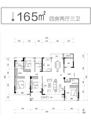 鸿翔百盛东望金邸户型图