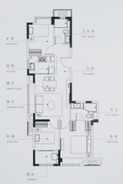 誉景澜庭3室2厅1厨2卫建面97.00㎡