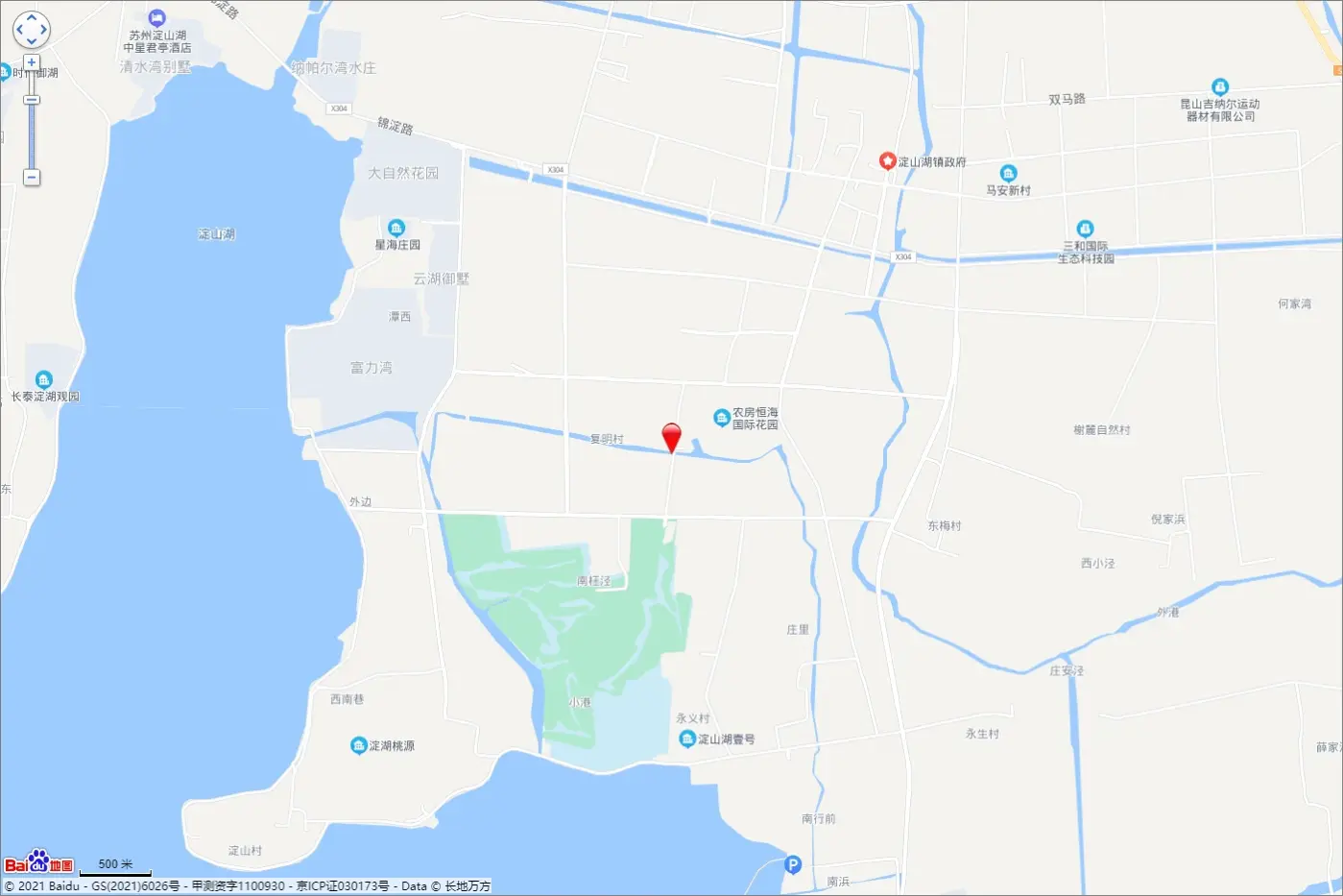 淀山湖院子交通图