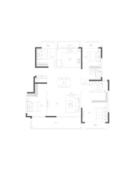 湖语颂4室2厅1厨2卫建面140.00㎡