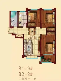 新河湾B区3室2厅1厨1卫建面114.15㎡