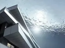 视野开阔,正看小区中庭,中间楼层,视野无遮挡