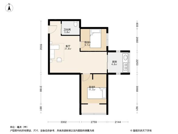 新开街西二巷户型图