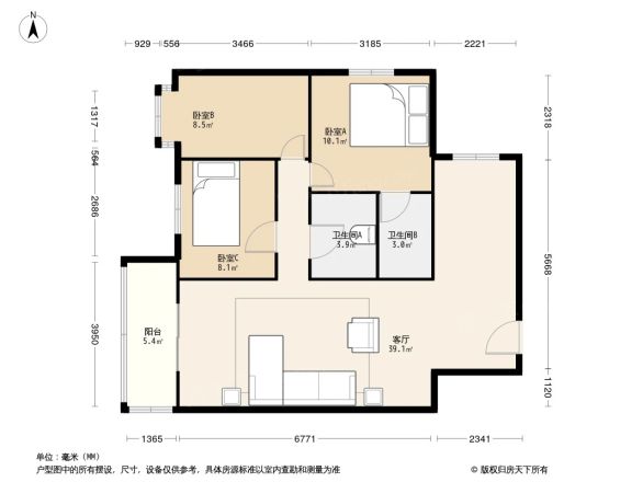 迎宾大道西住宅楼户型图