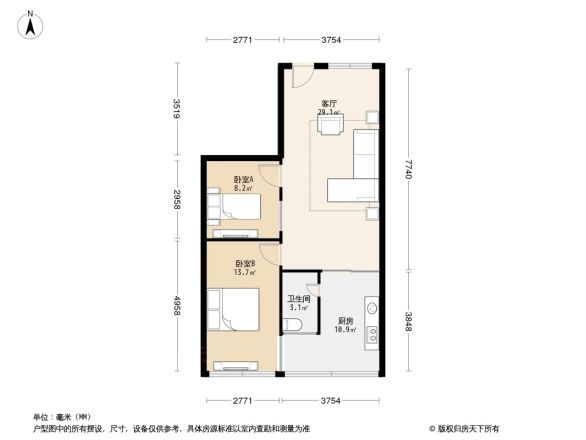 迎宾大道西住宅楼户型图