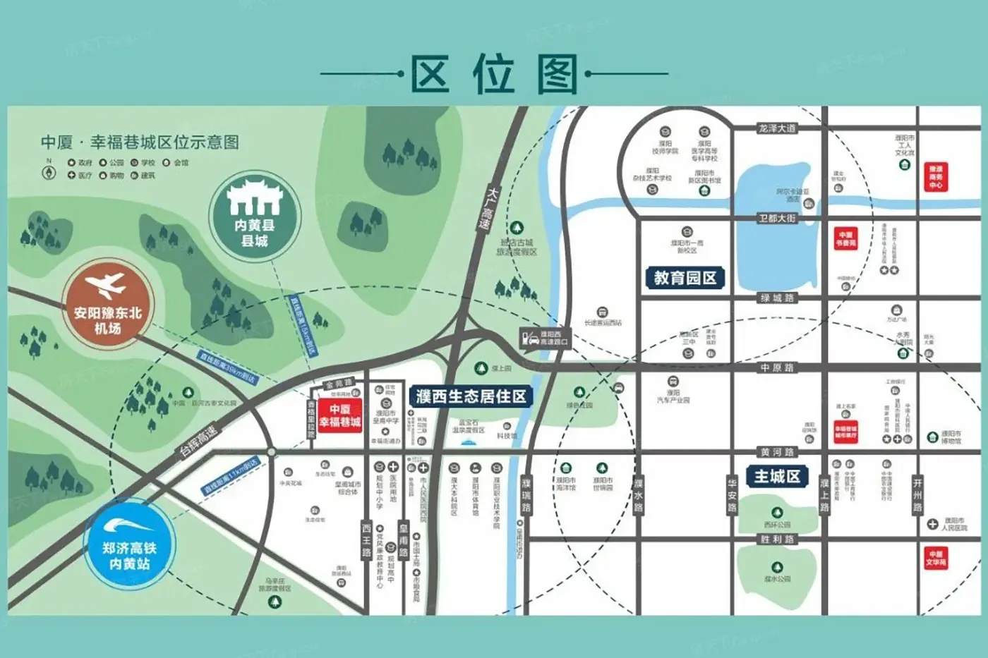 中厦幸福巷城交通图