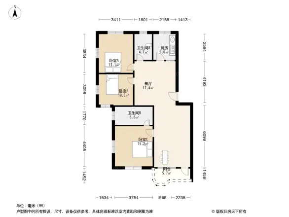 屏苑新村户型图