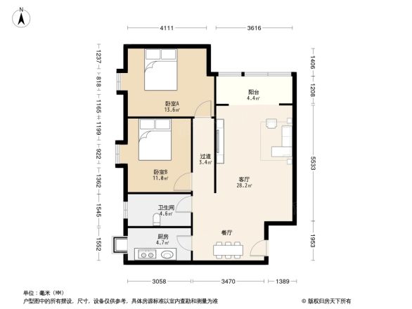 迎宾路住宅楼户型图