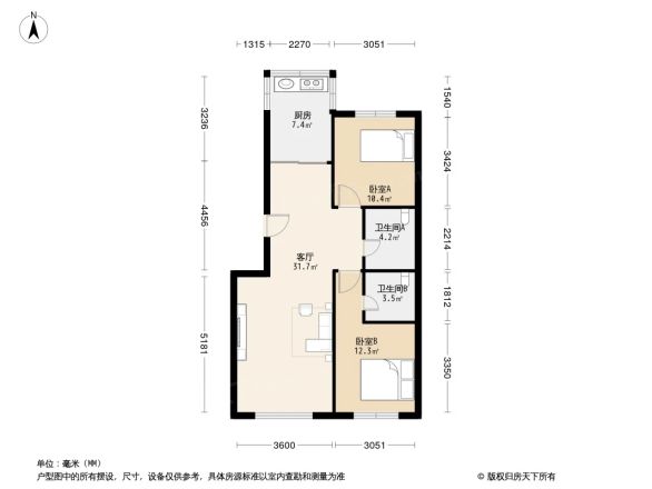 鸿泽园小区户型图