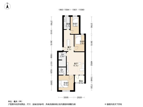 龙祥小区户型图