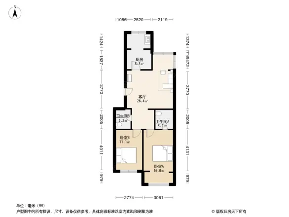 密西花园小区户型图