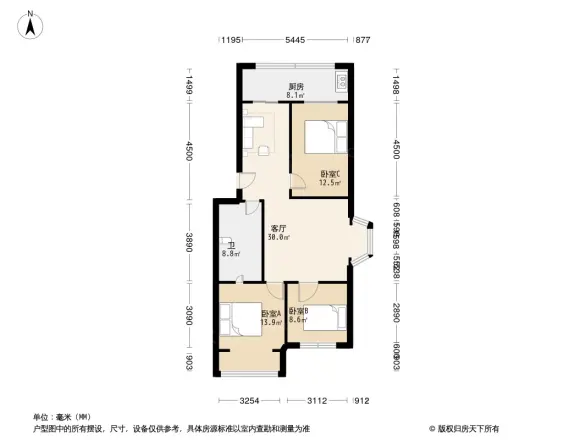 密西花园小区户型图