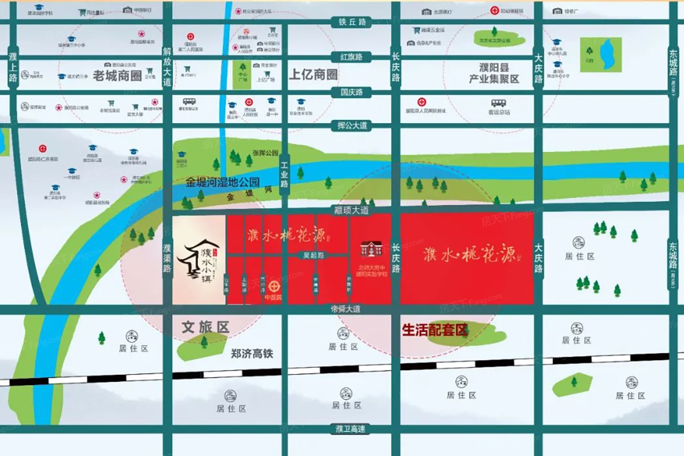 濮水桃花源交通图