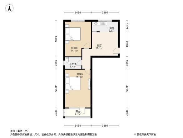 北三里小区商住楼户型图